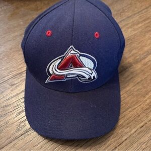 NHL Colorado Avalanche Zephyr Navy Blue Fitted Baseball Cap Size 7 5/8